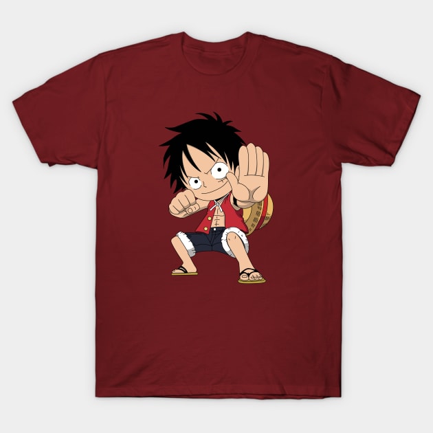 Chibi Monkey D Luffy Gear 2 T-Shirt by AnimeTee